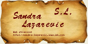 Sandra Lazarević vizit kartica
